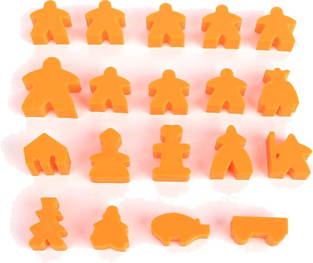 Carcassonne - Figurky Barva: Oranžová