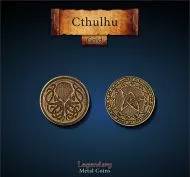 Cthulhu Metal Gold Coin