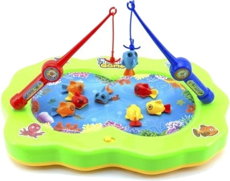 Chytání rybiček na udici, možno nalít vodu, se zvukem