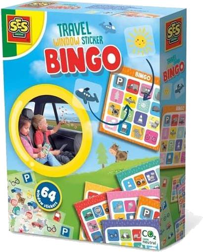 Cestovní hra - BINGO, lepení obrázků na okno auta