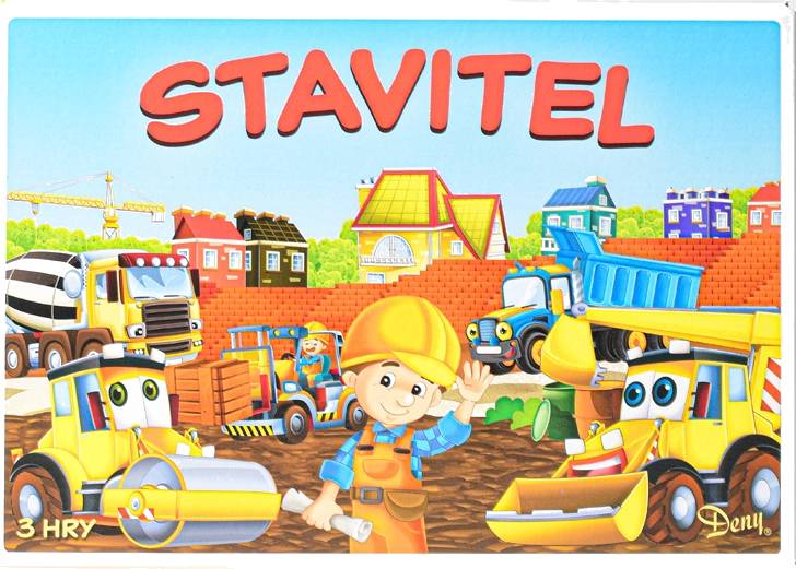 Staviteľ 3 logické hry společenská hra v krabici 29x20x4cm