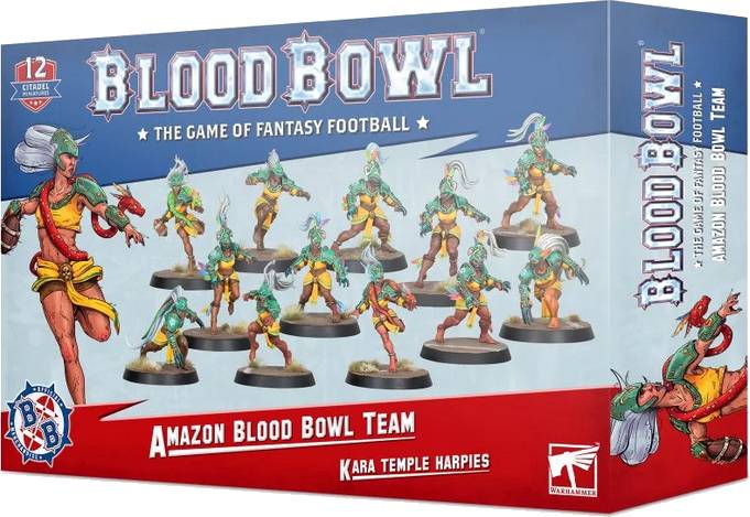 Amazon Blood Bowl Team: Kara Temple Harpies