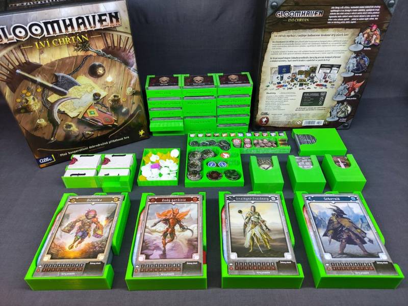 Gloomhaven: Lví chřtán - Insert (černý, 0020LCH) NENÍ HRA! Insert: Gloomhaven: Jaws of the Lion