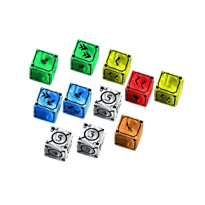 Ancient Blood Marble Dice