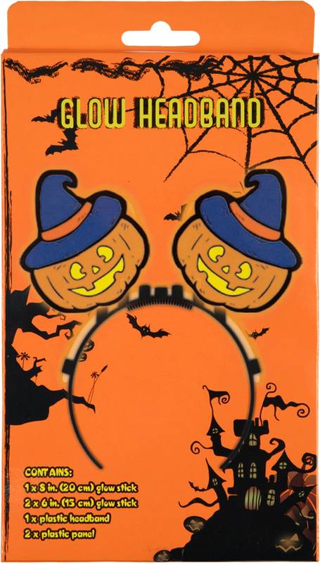 Svítící čelenka Dýně