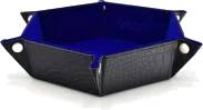 Hexagonal Foldable Rolling Tray Dragon Skin Blue