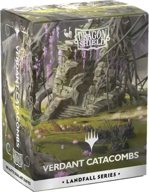 Dragon Shield Matte Dual obaly – Landfall Series "Verdant Catacombs" (matné, 100 ks)
