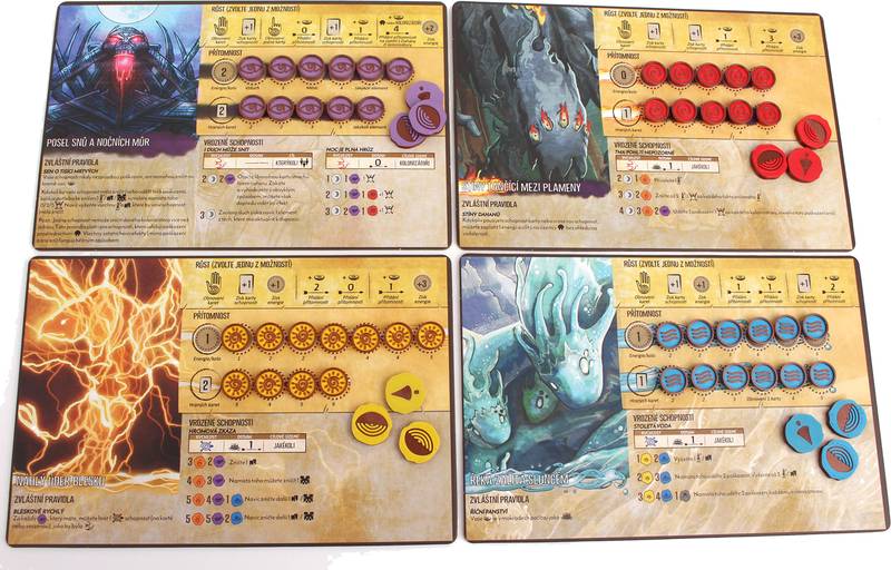 Duchové ostrova - Žetony přítomnosti Varianta: Přítomnost - základní hra Spirit Island - žetony