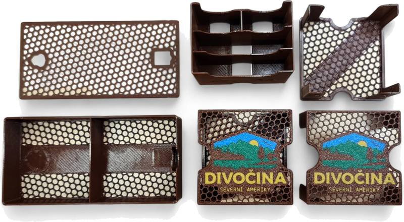 Divočina severní Ameriky - insert pro hru Barva: Vícebarevná