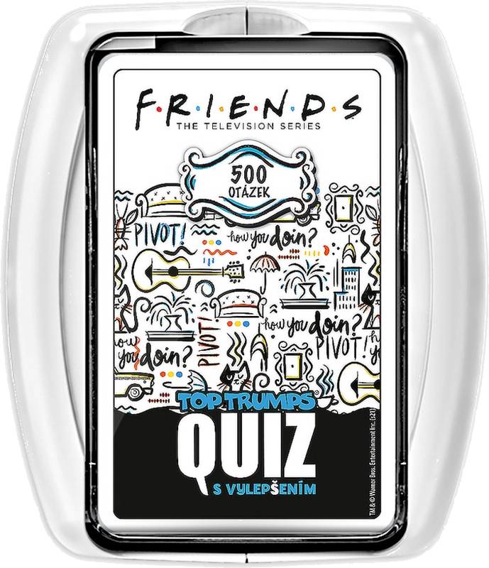 TOP TRUMPS QUIZ Friends (Přátelé) - kvízová karetní hra