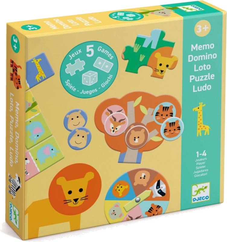 Sada 5 her - Zvířata v savaně - Savannah Animals