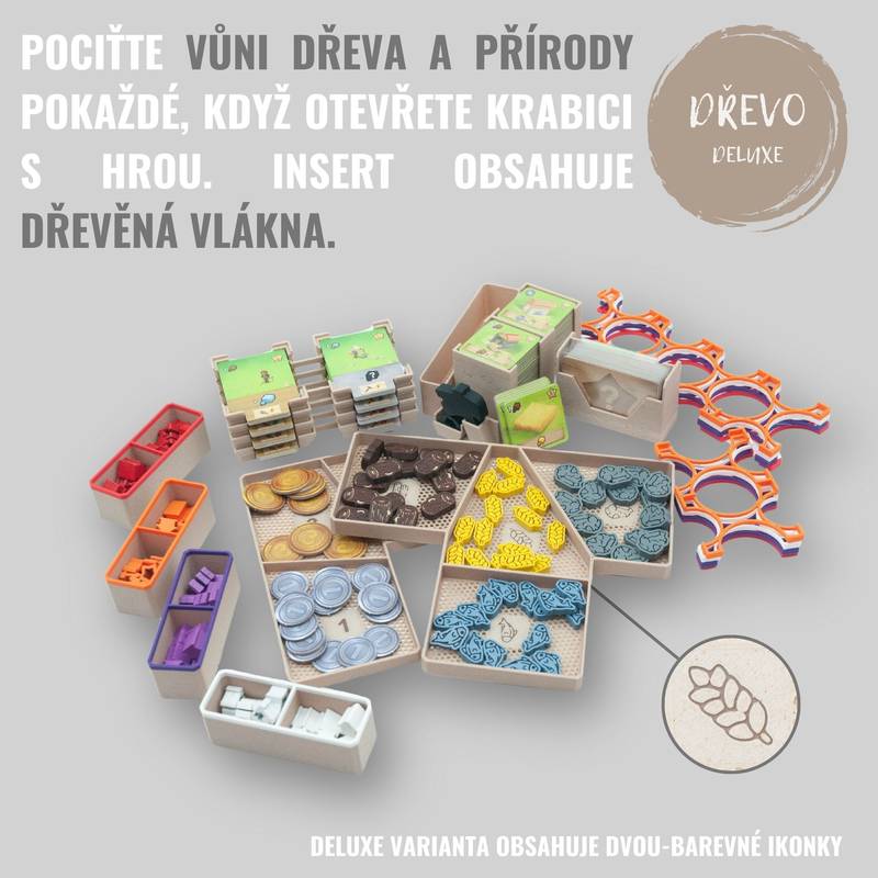 Naše osada - INSERT do hry (79370) Barva: Deluxe dřevo NENÍ HRA! Insert: Little Town