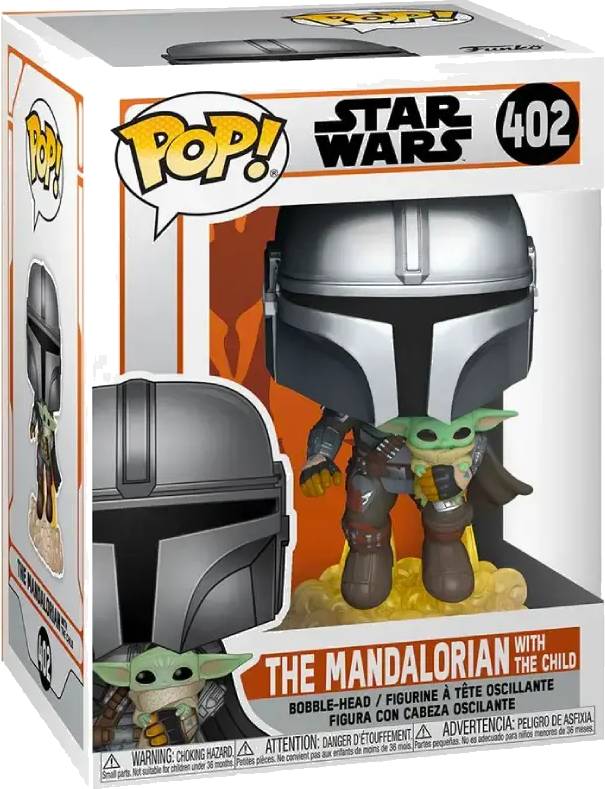 POP! Star Wars: The Mandalorian - Mando Flying figurka #402