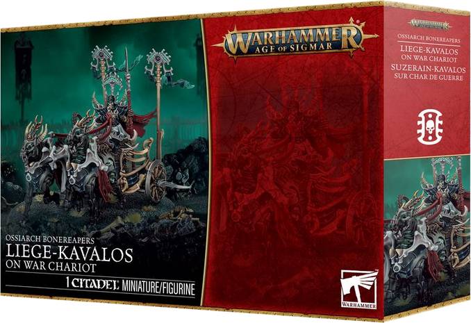 Warhammer Age of Sigmar - Ossiarch Bonereapers: Liege-Kavalos on War Chariot