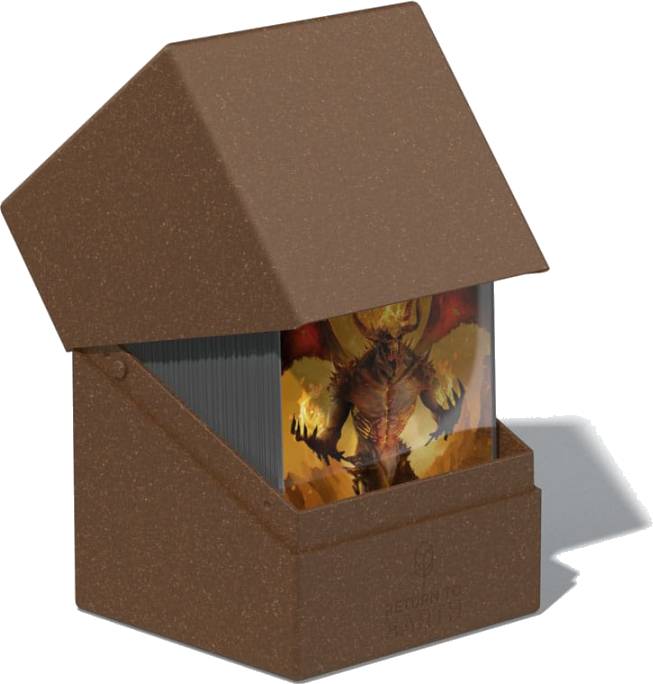 Krabička na karty Ultimate Guard - Boulder Deck Case Return to Earth Brown (100+)
