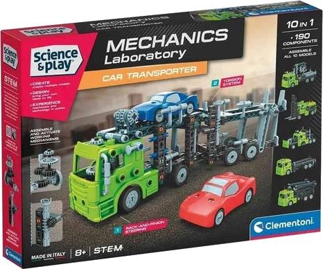 Science&Play Mechanická laboratoř Přepravník automobilů 10v1