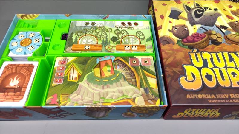 Útulná Doupata - Insert + mini dice tower (černý, 0011U) NENÍ HRA! Insert: Creature Comforts + mini dice tower