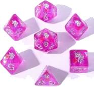 Lumina Unicornia Round Edged Dice Set (7)