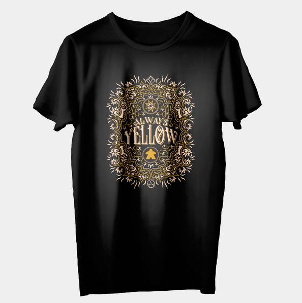 Tričko s herním motivem - Always Yellow - černé - Unisex S