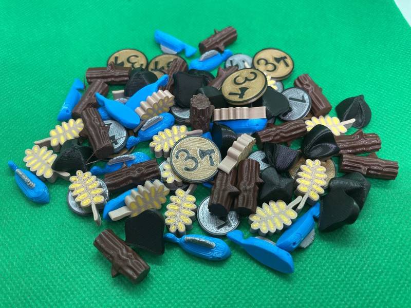 Naše Osada - žetony surovin