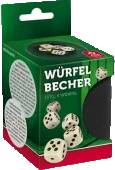 Plastový kelímek se sadou 6 kostek
