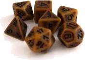 Dice Set Antique: Gold (7)