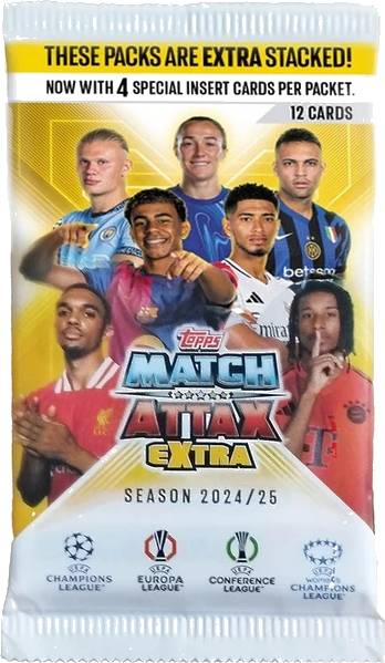 Fotbalové karty Topps 2025 UCC MA Extra - Packet