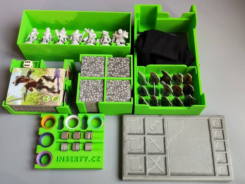 Insert - Karak + rozšíření Regent + noví hrdinové a figurky V2 - (černý, INS0006) NENÍ HRA!
