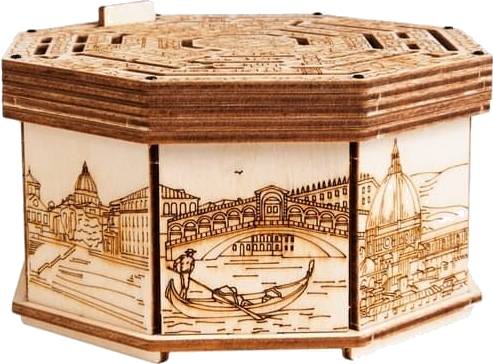 Dřevěný hlavolam Secret Maze Box