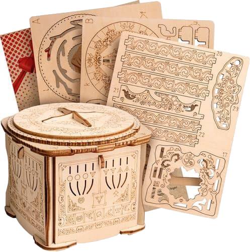 3D dřevěná skládačka Secret Lock Box