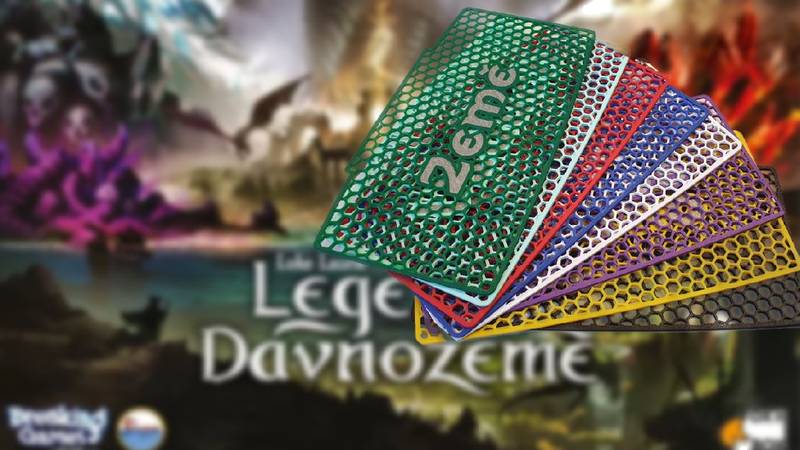 Víko frakční krabičky pro hru Legendy Dávnozemě Barva: Vícebarevná, Množství: 1 sada, Text: Anglický