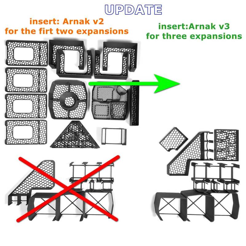 Insert: Arnak + Velitelé expedic + Po stopách expedice + Spletité stezky (INS14v3) Varianta: Dotisk (mám insert pro Arnak + 2 rozšíření) NENÍ HRA! Insert: Ztracený ostrov Arnak