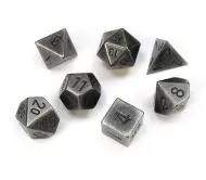 Dice Set Solid Dark Metal 16mm (7)