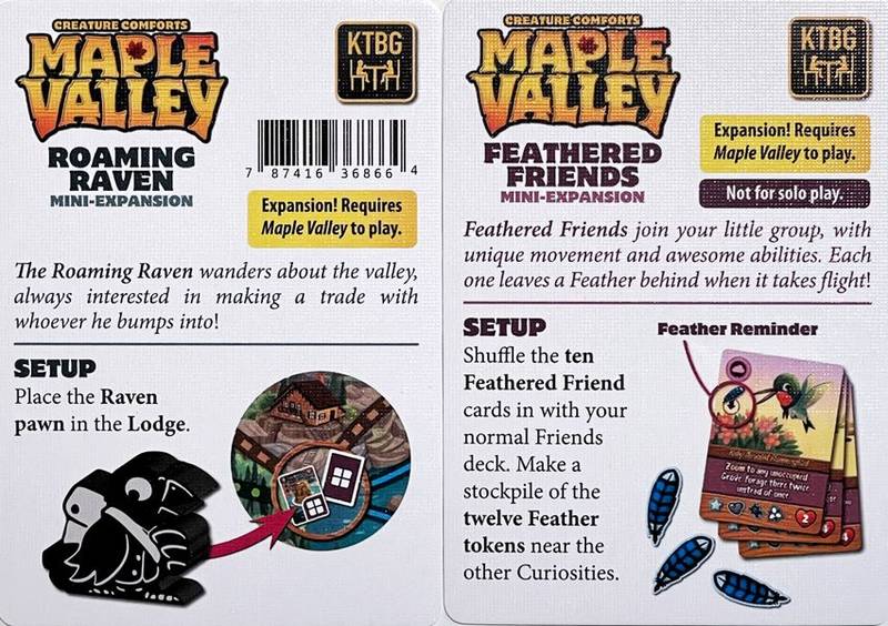 Maple Valley: Roaming Raven and Feathered Friends Mini - Expansions