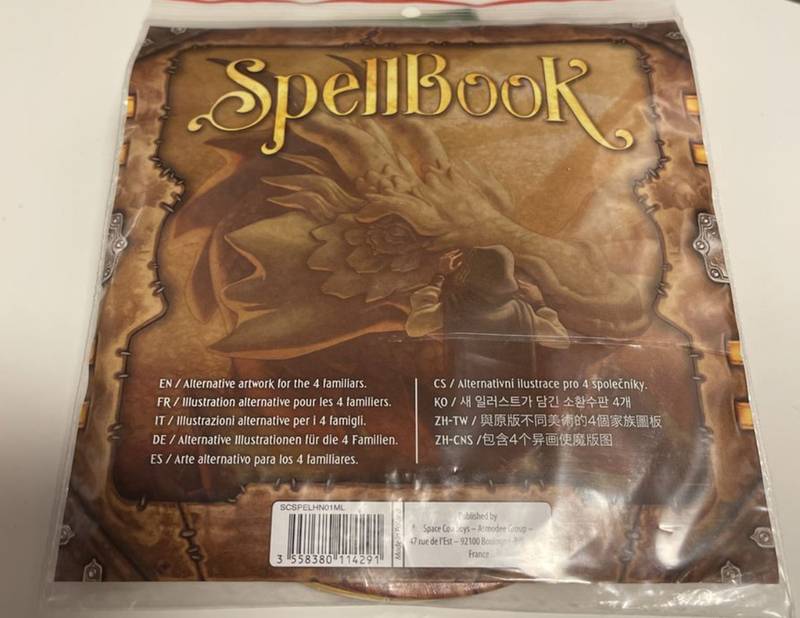 SpellBook: Alternative Artwork Familiar Boards