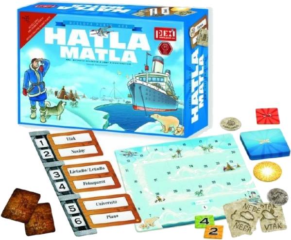 Domorodci a cestovatelé (Hatla Matla) desková párty hra