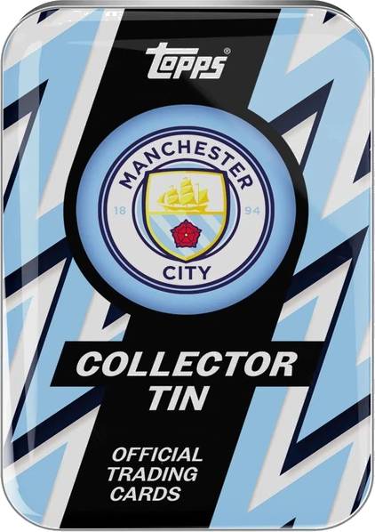 Fotbalové karty Topps 2025-2026 Collector Tin Manchester City