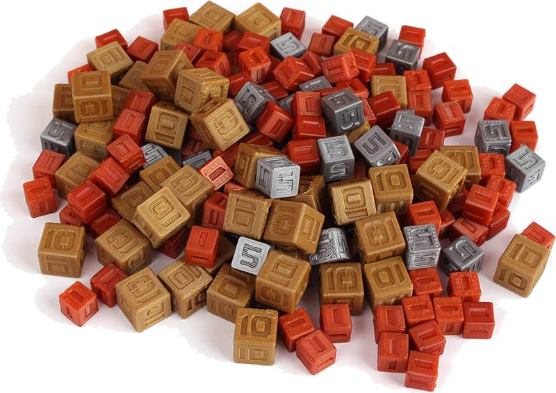 Mars: Teraformace - Kostky surovin Mars sady: Velká sada (200 ks)