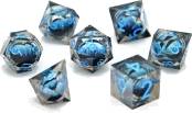 Water Dragon's Gaze Floating Eye RPG Dice Set (7)
