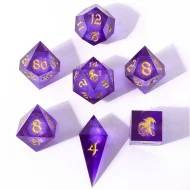 Sharp Edge Liquid Core RPG Dice Set - Distilled Storm