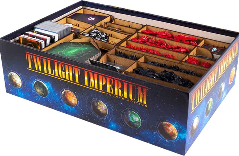 Dřevěný pořadač pro Twilight Imperium 4 ed.