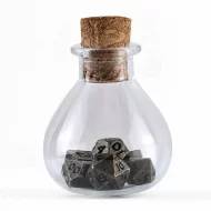 Unseelie Tiny Dice Set in Potion Bottle - Ancient Bronze (7)