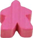 Carcassonne: dřevěná figurka (Meeple) - růžová