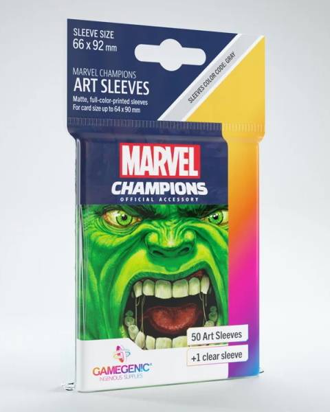 Marvel Champions Art Sleeves - Hulk (50+1 Sleeves)