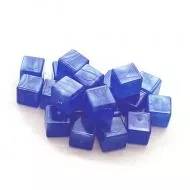 Sada 20 mramorovaných kostiček - modrá