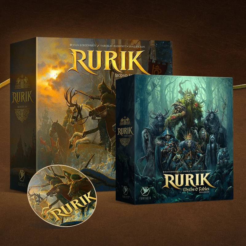 Rurik Second Edition DELUXE - Gameplay all-in Nenamalované