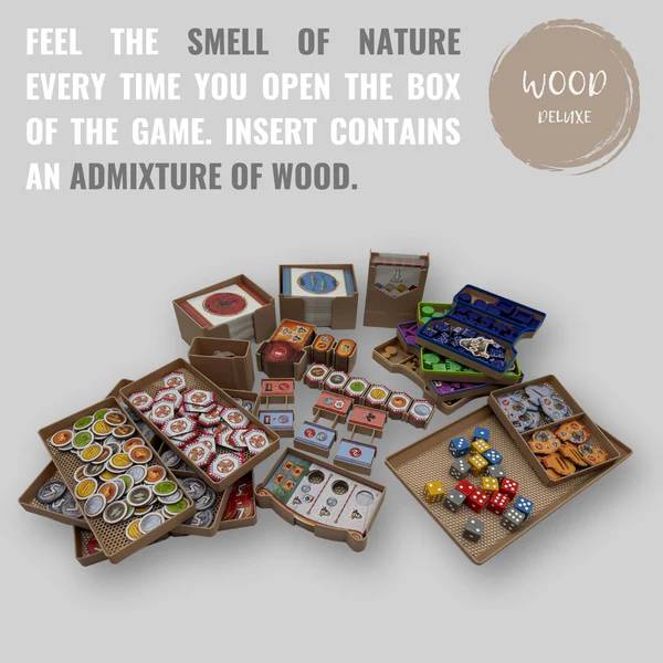 Minos: Úsvit doby bronzové - insert do hry (81964) Barva: Deluxe dřevo NENÍ HRA! Insert: Minos: Dawn of the Bronze Age