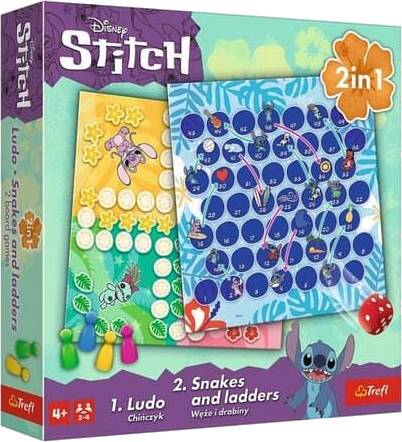 TREFL Hry Lilo & Stitch, 2v1: Člověče, nezlob se a Hadi a žebříky