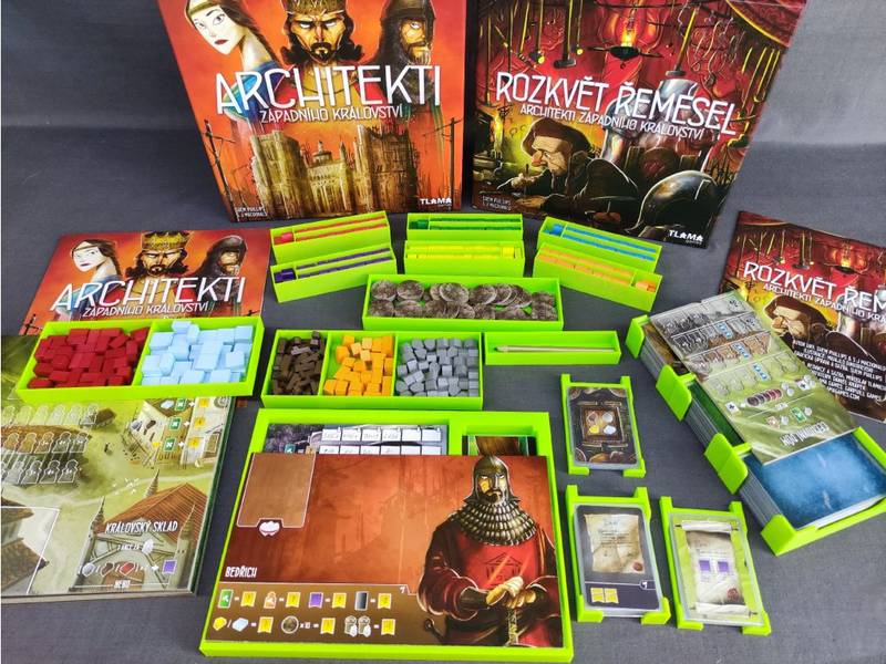 Architekti Západního království + rozšíření Rozkvět řemesel - Insert (černý, 0017) NENÍ HRA! Insert: Architects of the West Kingdom + Age of Artisans
