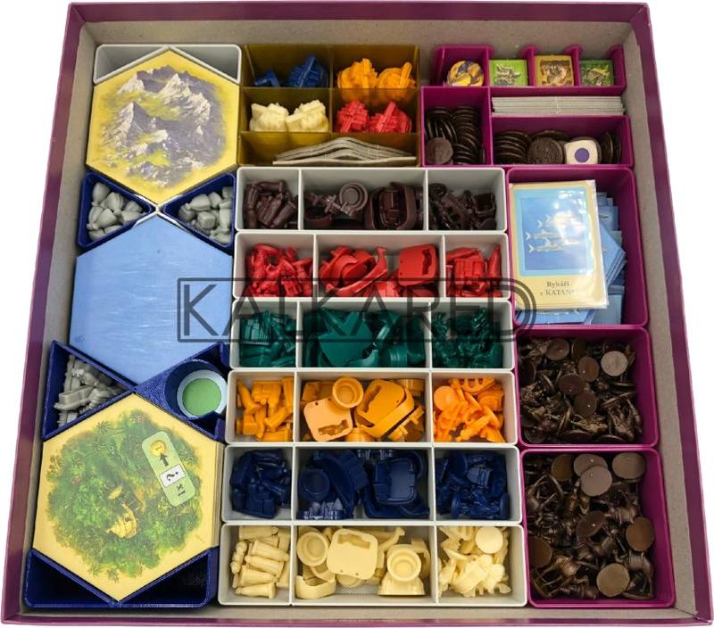 Catan Expanze Insert (953E) NENÍ HRA! Insert: CATAN: Traders & Barbarians + 5-6 Player Extension, Explorers & Pirates + 5-6 Player Extension, Treasures, Dragons & Adventurers